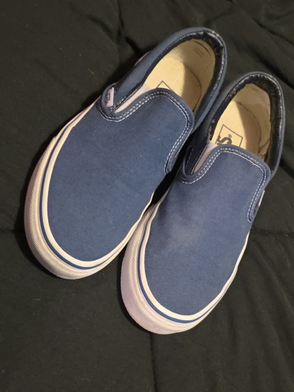 Kids Slip-On Vans Shoes in Navy